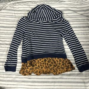 Tucker + Tate striped hoodie, girls size 7